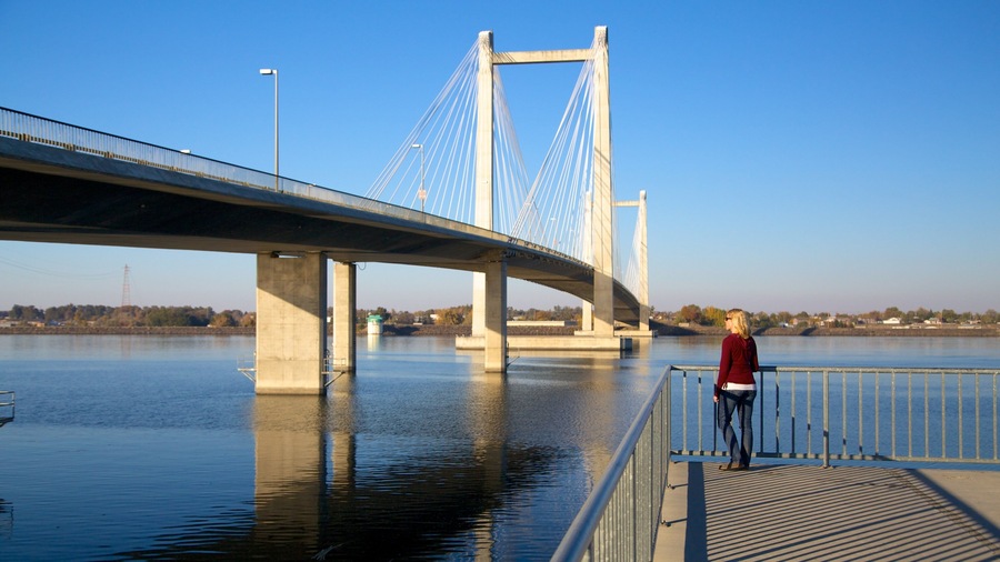 Tri-Cities featuring a river or creek, a bridge and views