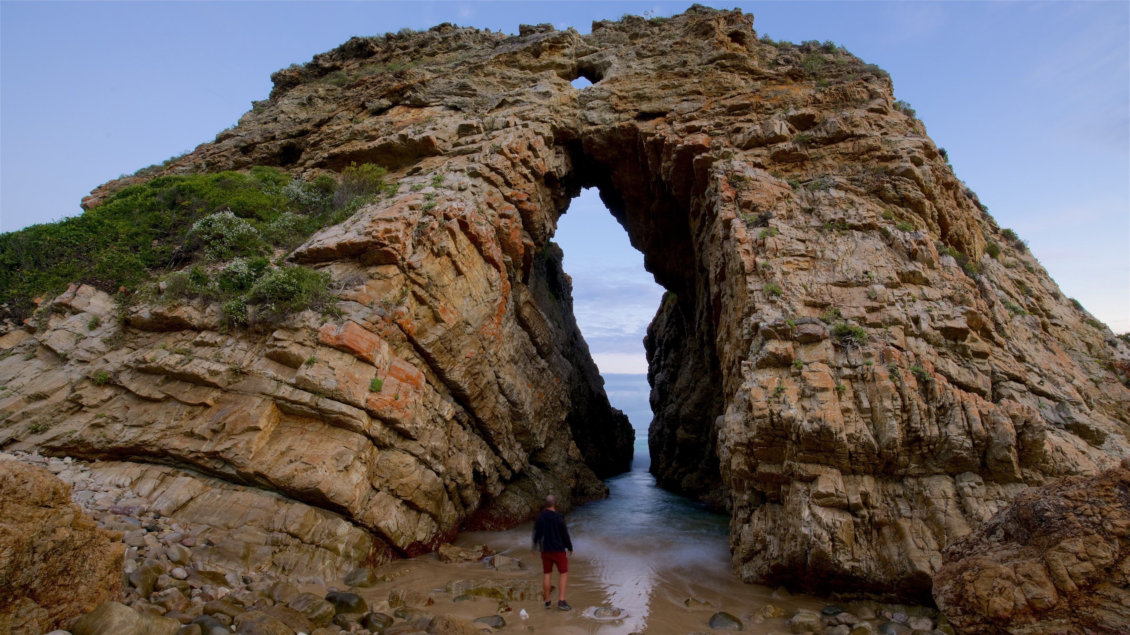 Garden Route showing rocky coastline