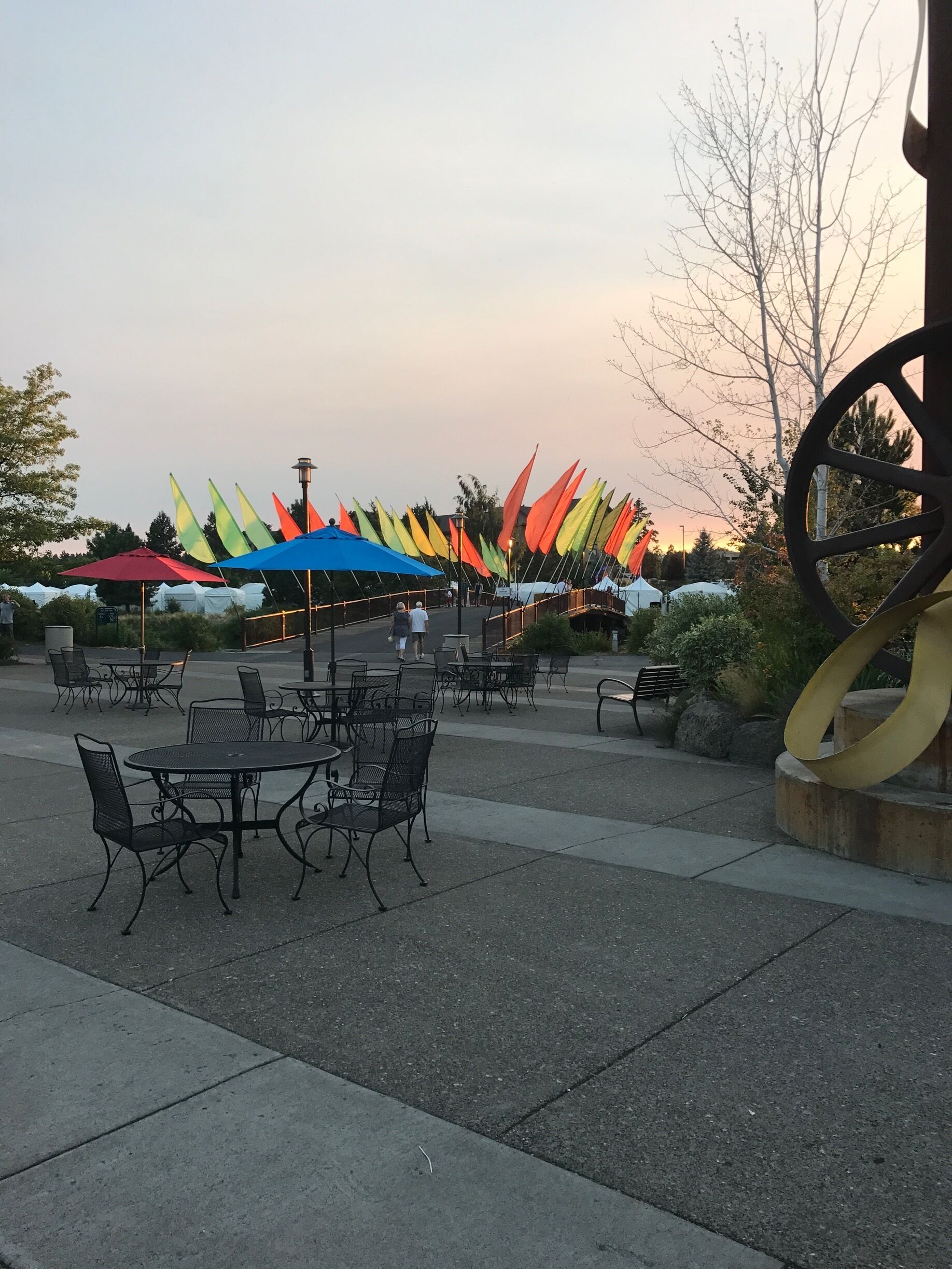 What a lovely place to shop, rent a bike, eat or take in a movie...