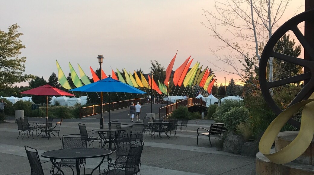 What a lovely place to shop, rent a bike, eat or take in a movie...