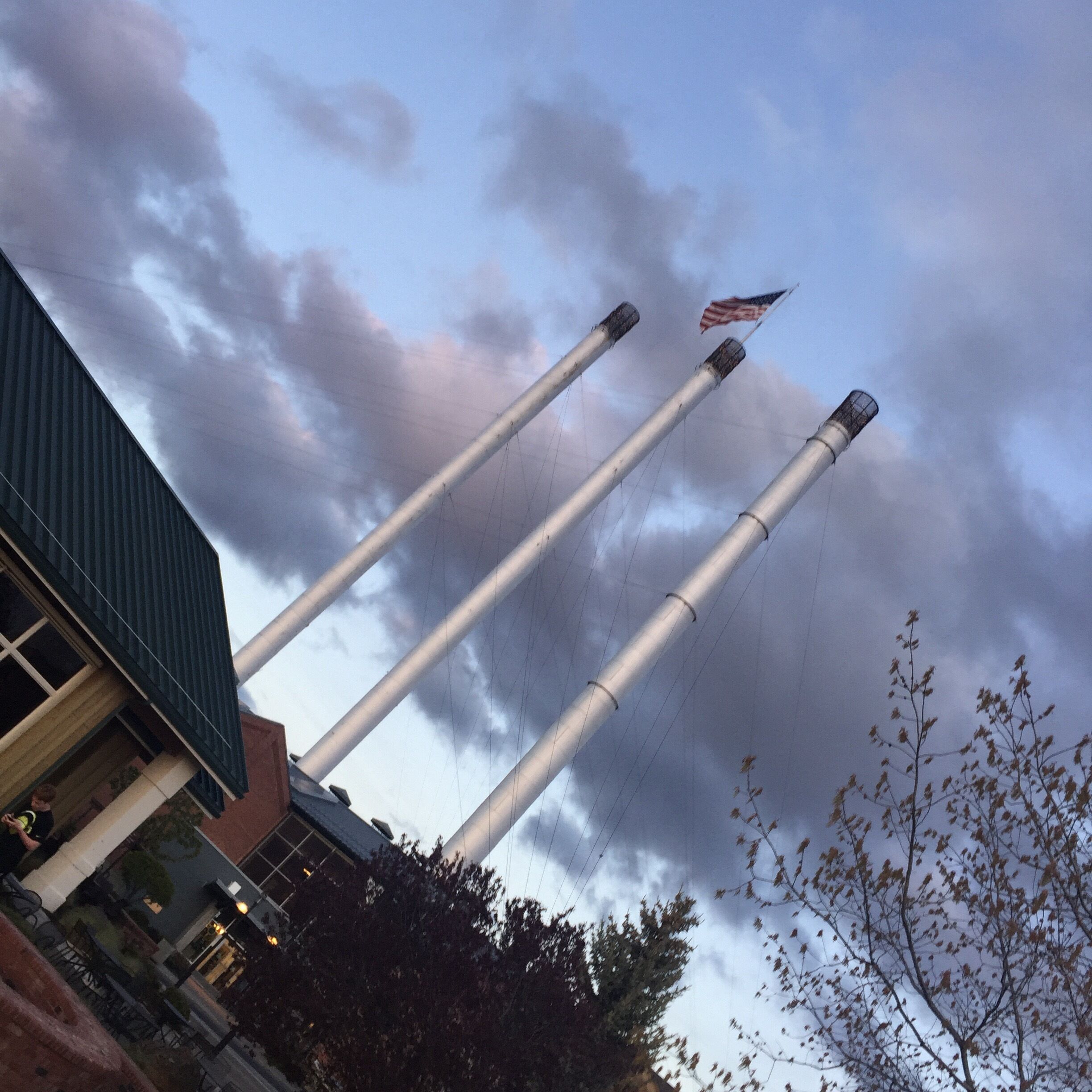 Smokestacks at REI!  #SpringFun