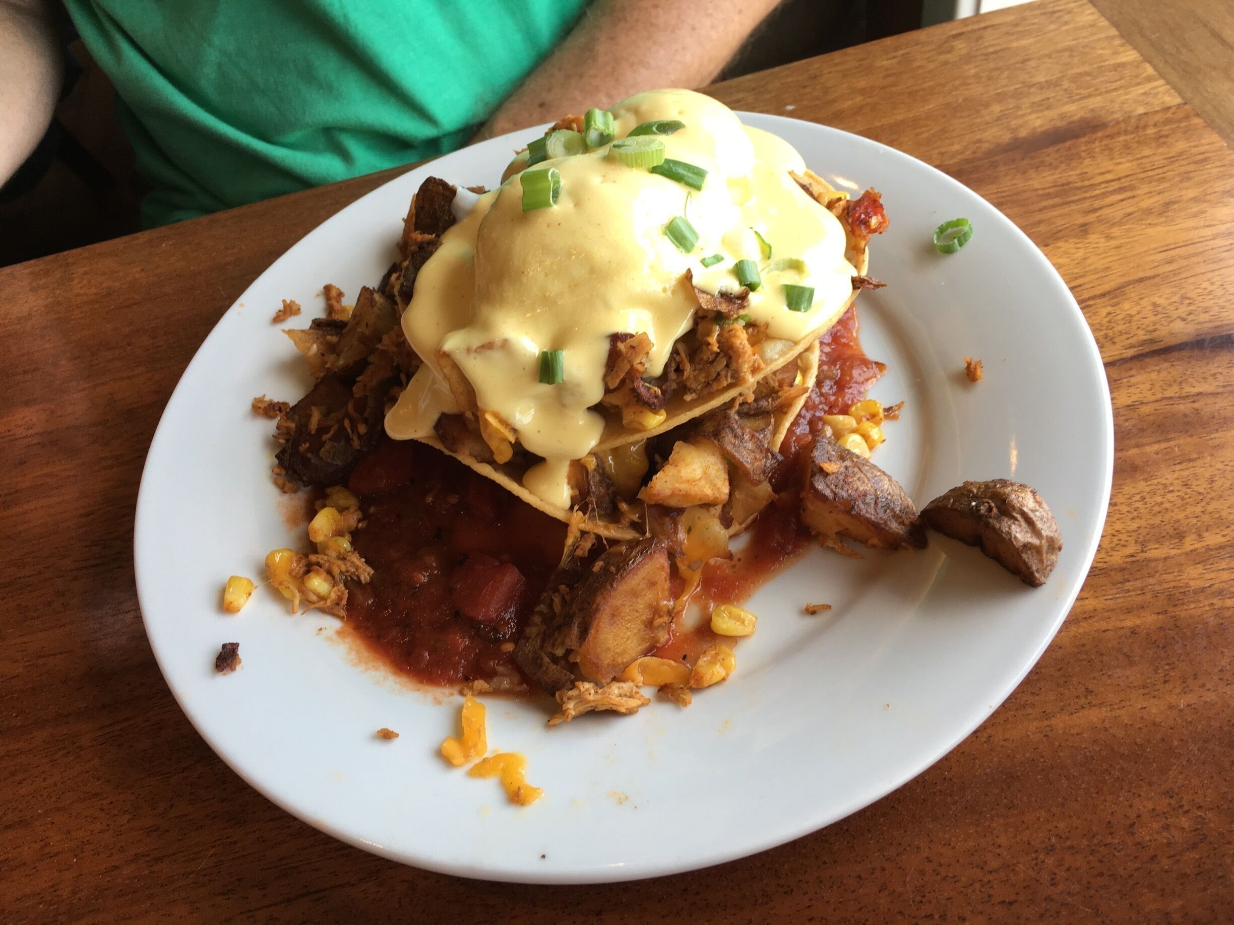 SW pulled chicken stack.  We'll be back! 
#lifeatexpedia