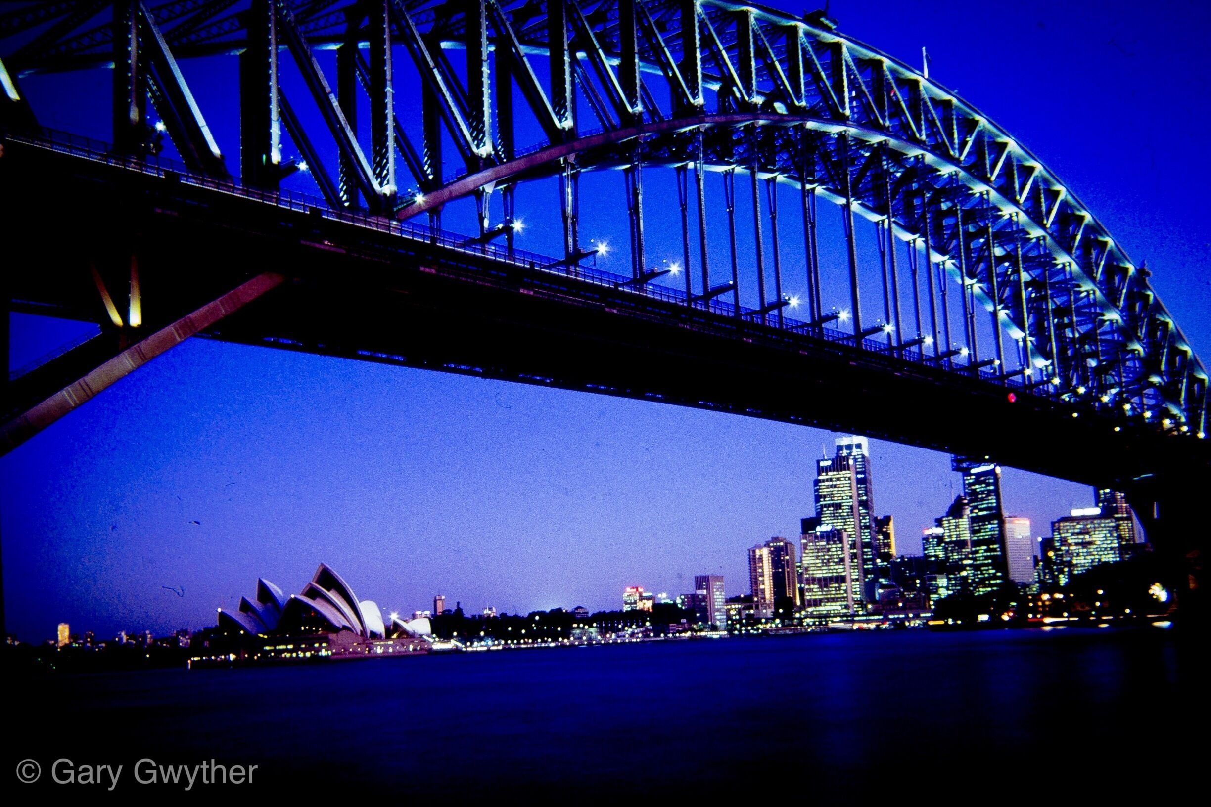 Sydney Harbour Bridge by night