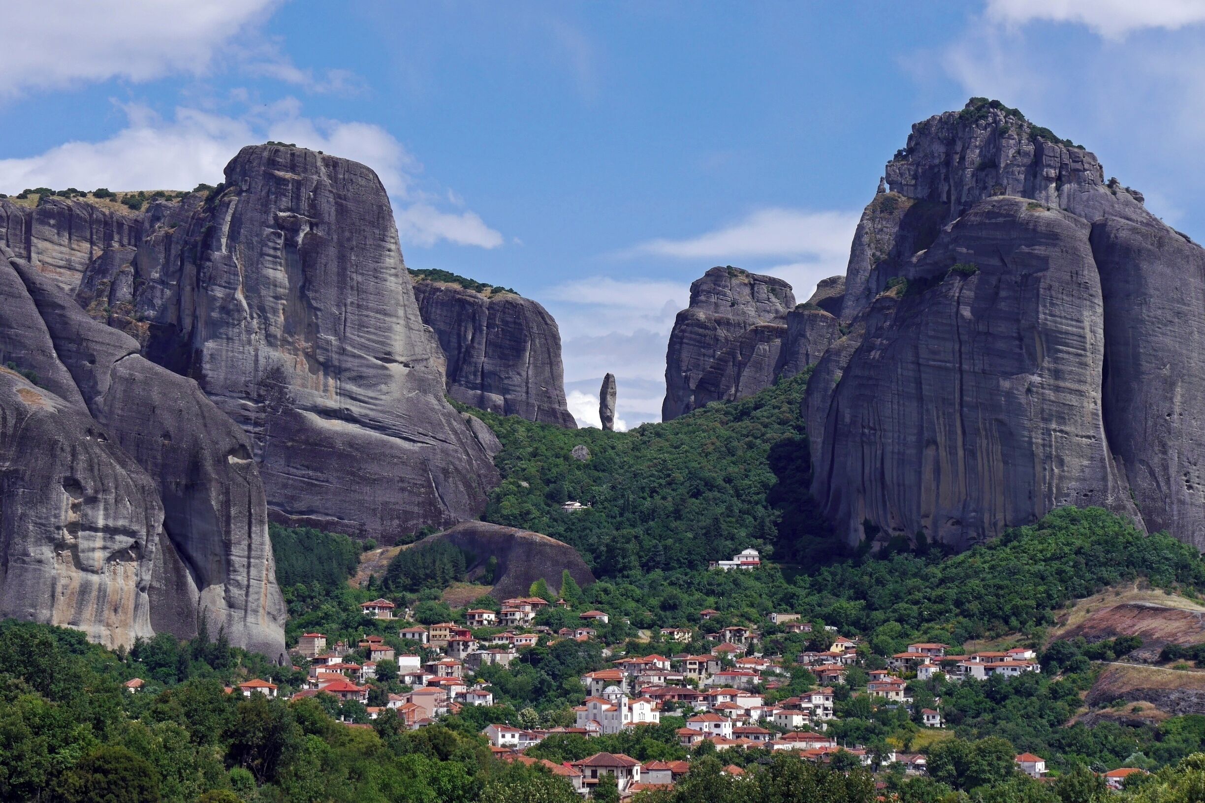 #InStone. The amazing rock formations of Meteora behind the village of Kastraki, Greece. #GreatOutdoors