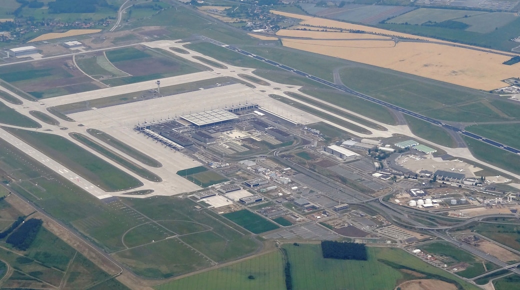 View of the Berlin Brandenburg airport's construction site, Brandenburg, Germany.