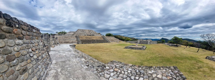 Xochicalco panorama, UNESCO World Heritage Site in Mexico