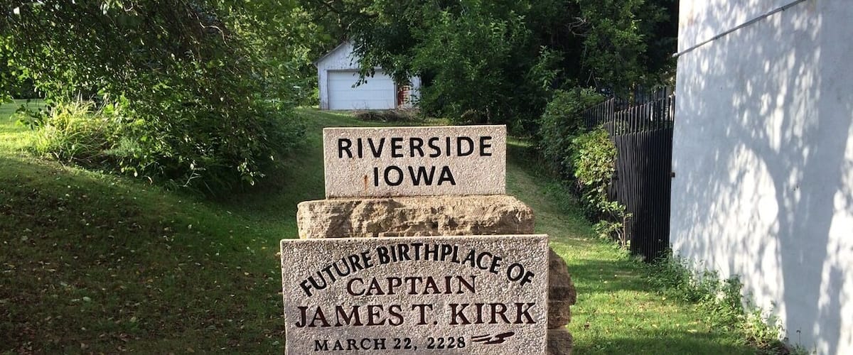 The destination of many Trekkie fans, Riverside, Iowa is the home of the future birthplace of Captain James T. Kirk, of the Starship Enterprise.
#localgem