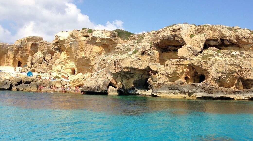 Clear water at Favignana island