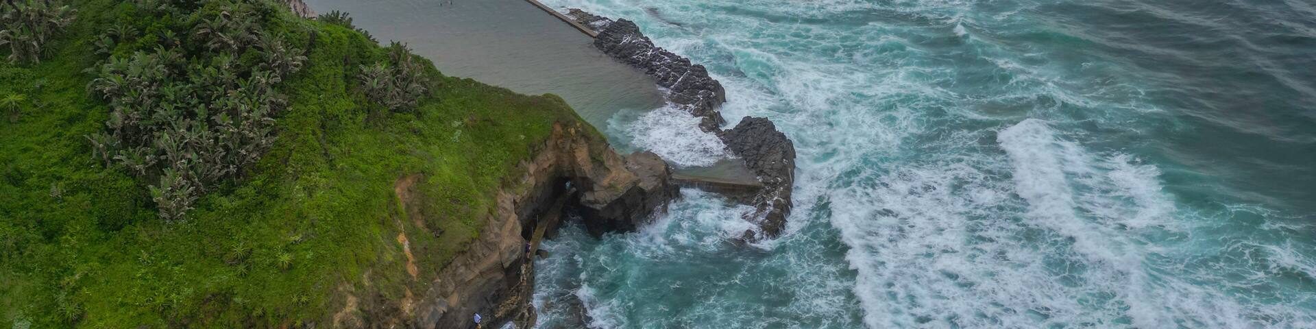 Aerial view of Ballito North Durban showing Thompsons beach area