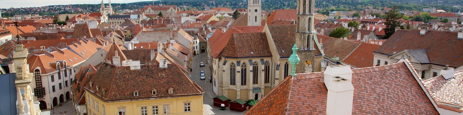 Sopron showing heritage elements and a city