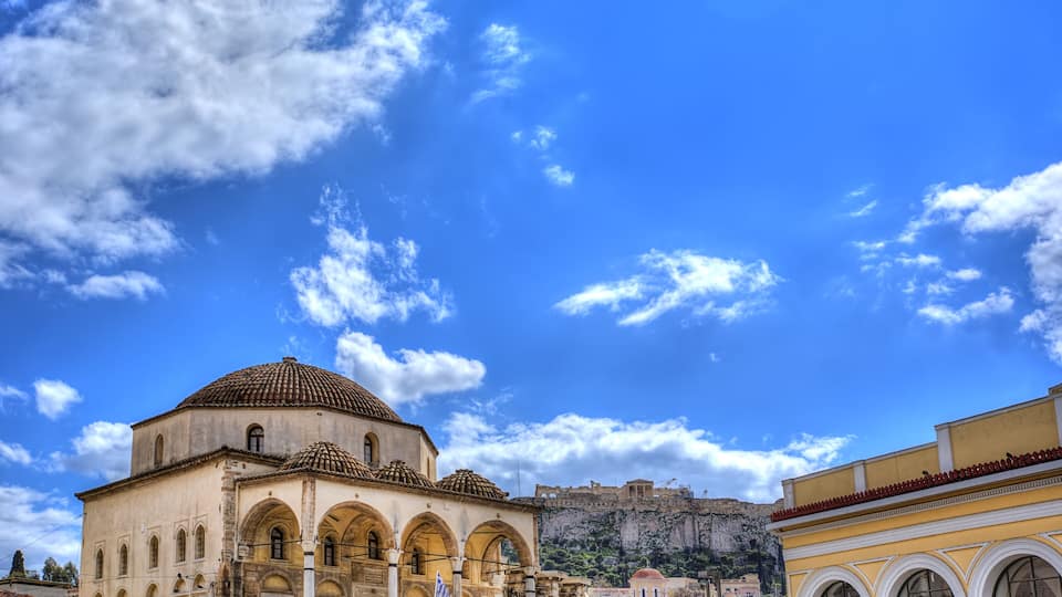 the famous Monastiraki under Acropolis,Athens,Gr eece