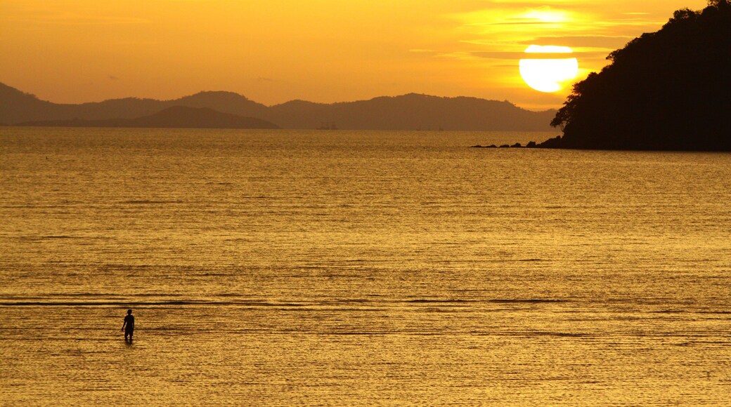 Caption---- sunset at Sikao, South of Krabi