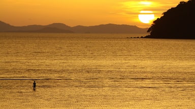 Caption---- sunset at Sikao, South of Krabi