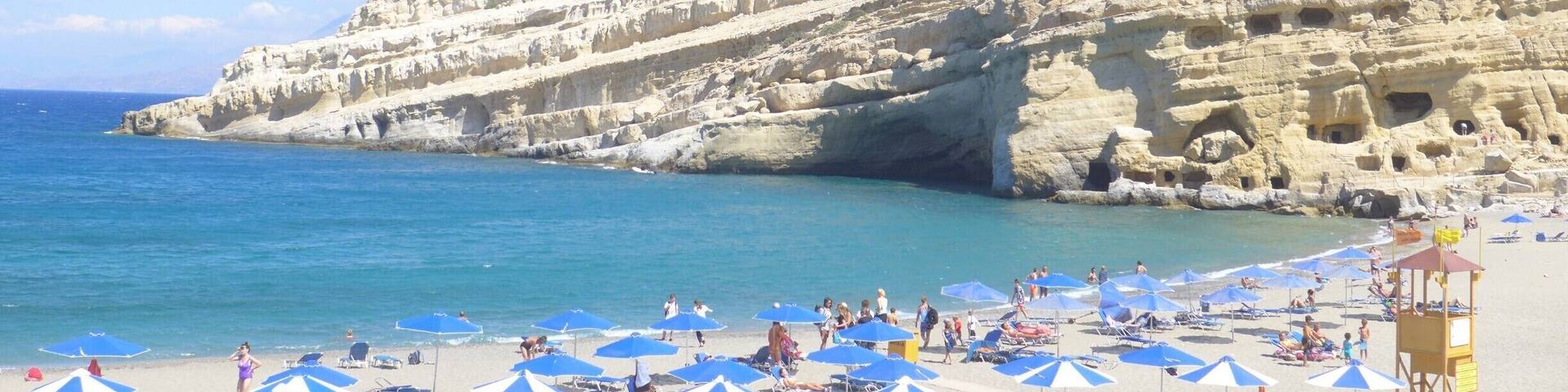 Matala Beach in Crete