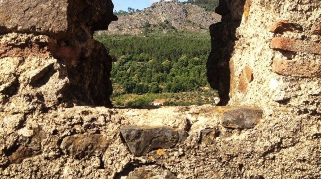 Through the arrow/rock/cannon holes of Castello de Vide, a church we weren't able to visit but that looks nice. Next time!