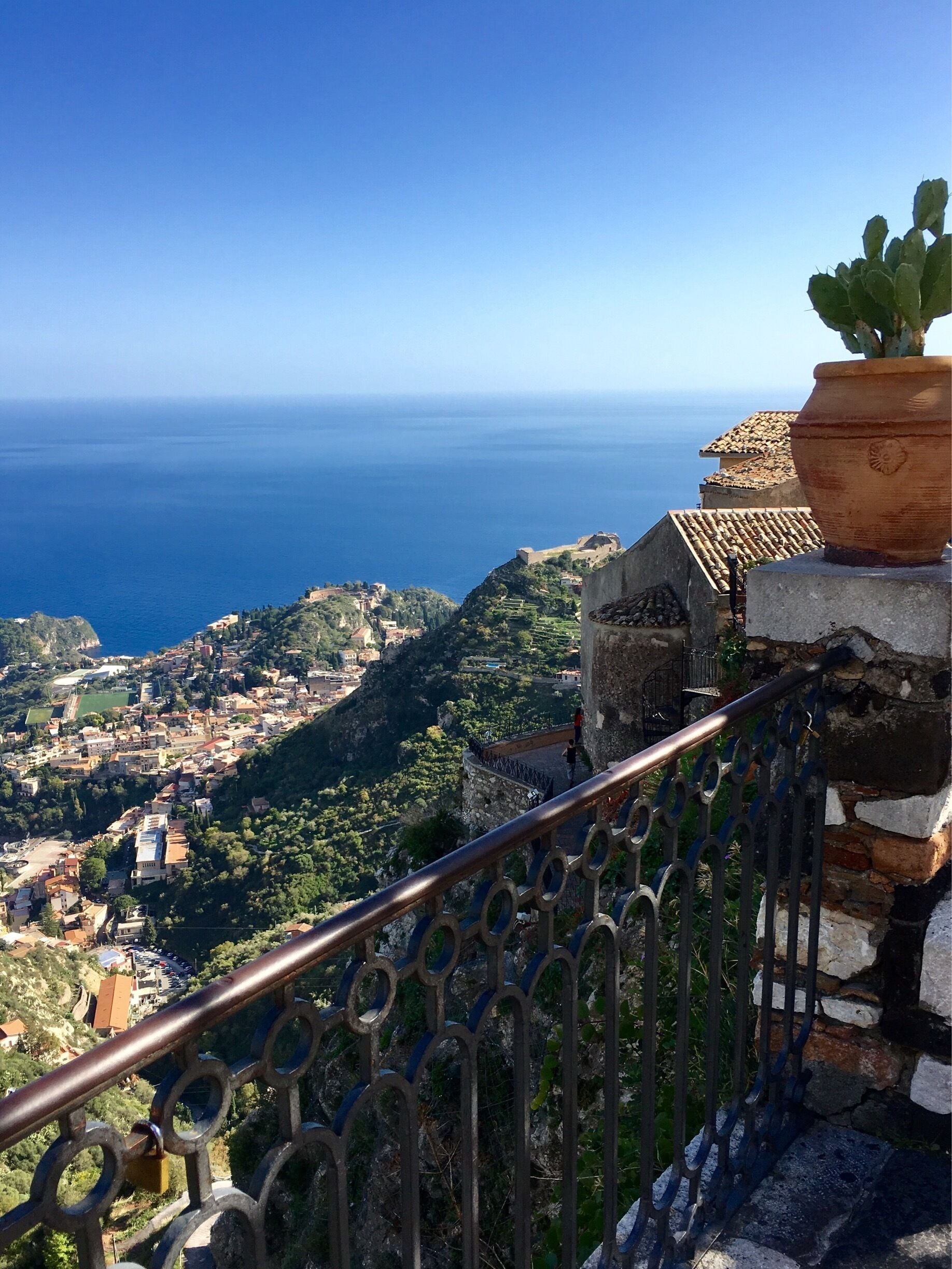 Stunning view from Castelmola, Sicily, down to Taormina and the Mediterranean Sea
#AboveItAll