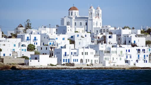 Island of Paros with the village of Naoussa