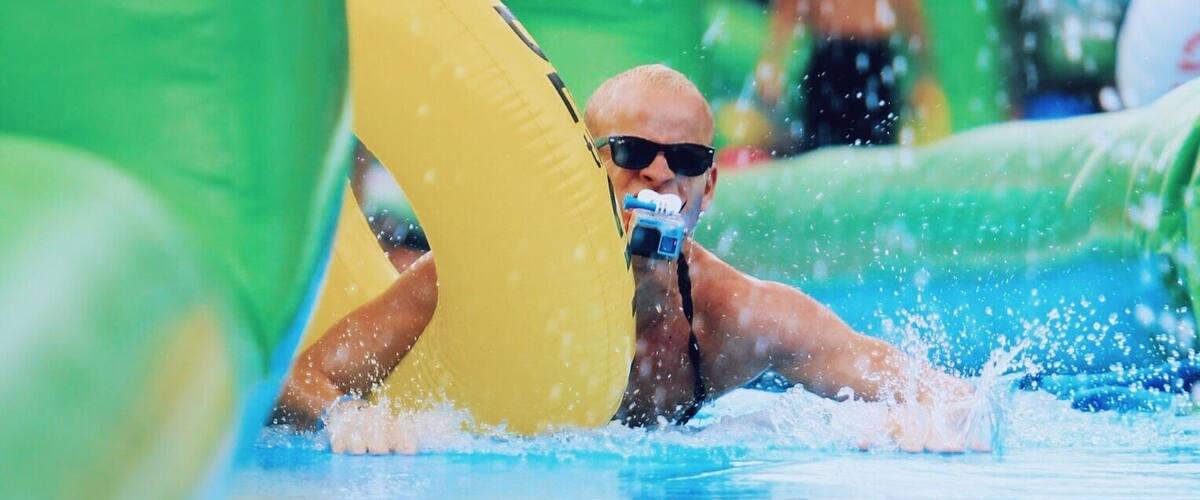 This weekend we participated in Slide the City Boulder. A really long slip n' slide through a city street. Check their website to see when one will be near you. #waterlust