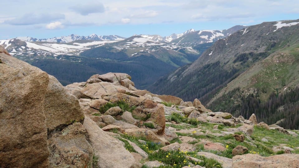 A beautiful view driving up Trail Ridge Road @ Forest Canyon Overlook @ 11,320 ft elevation