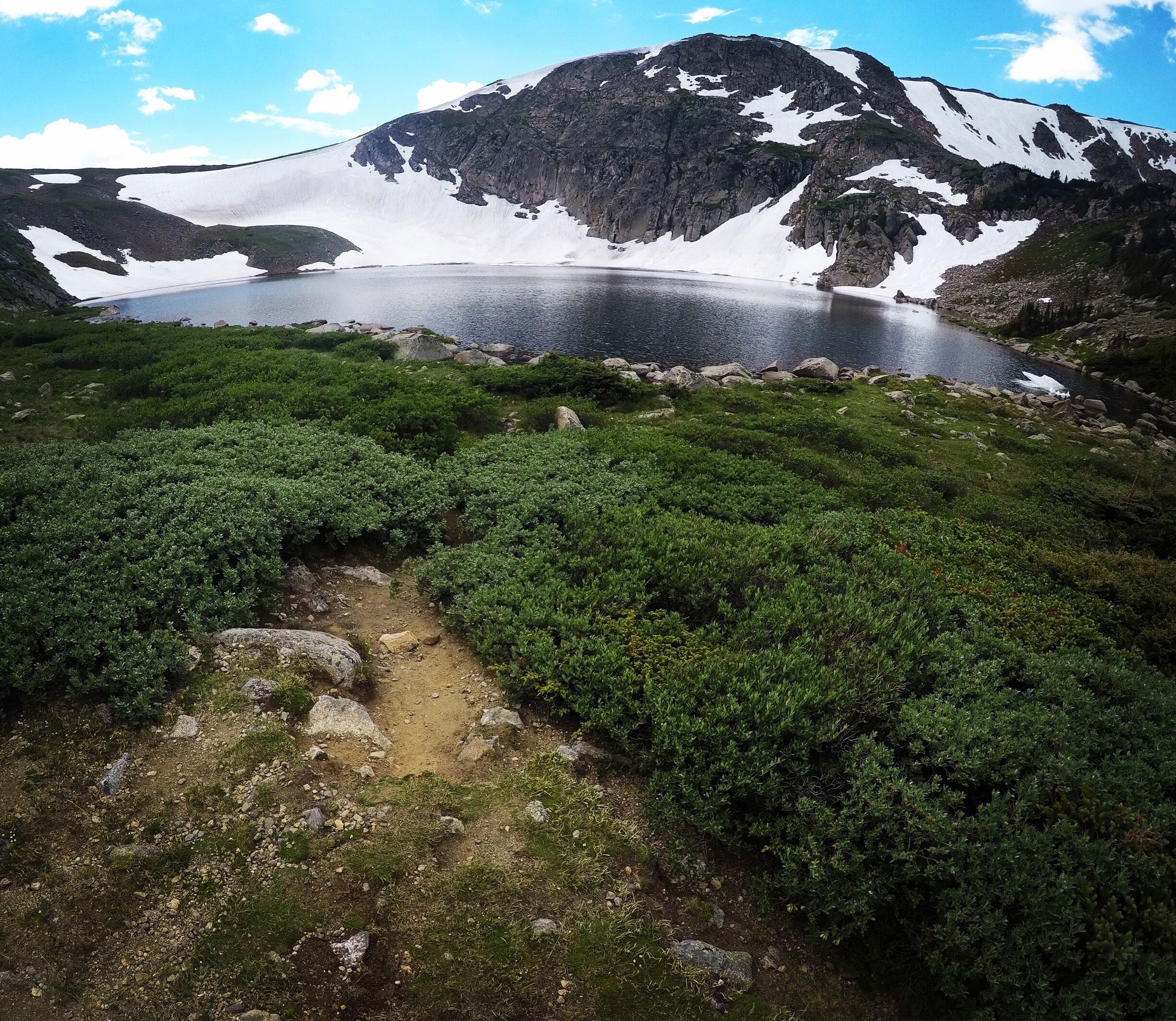 #takeahike right before the lightning drove us off the top of a gorgeous midsummer hike
