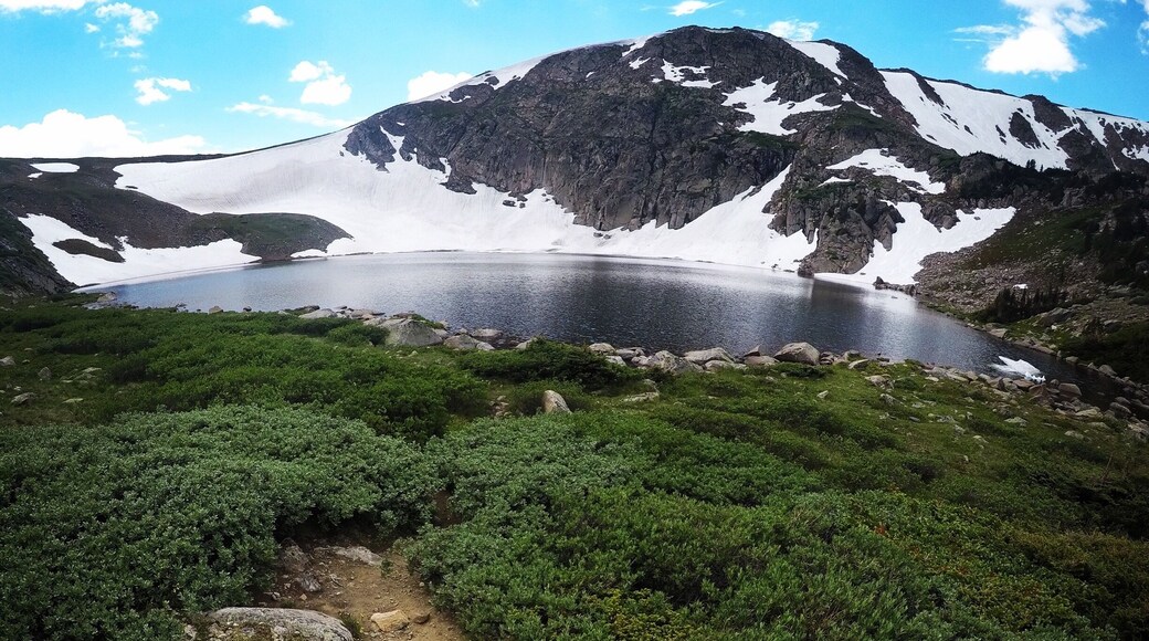 #takeahike right before the lightning drove us off the top of a gorgeous midsummer hike