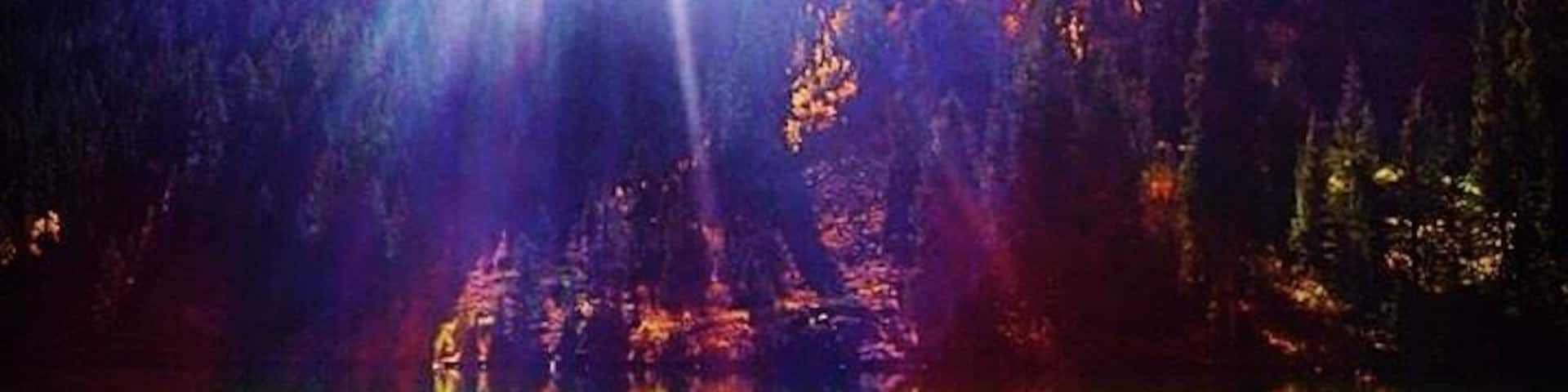 The algae in Maroon Lake was stunning in the sunlight