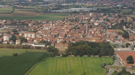 View of the city of San Francesco Al Campo