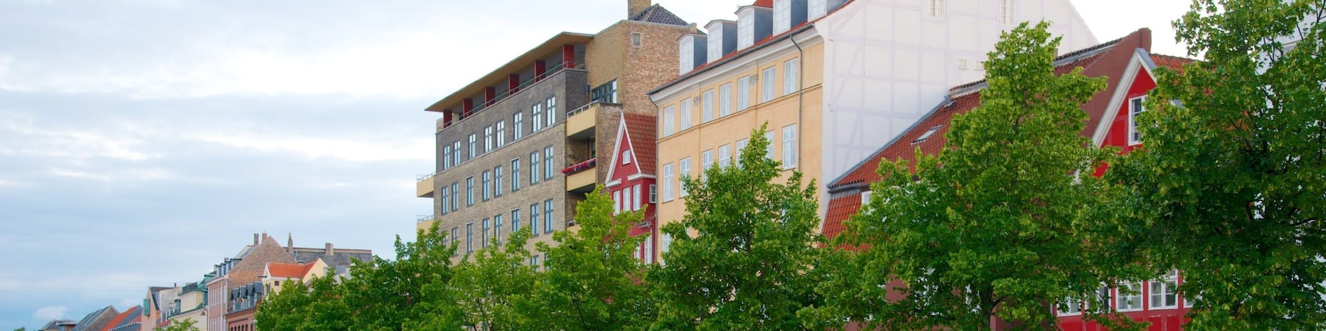Copenhagen featuring a marina and a city