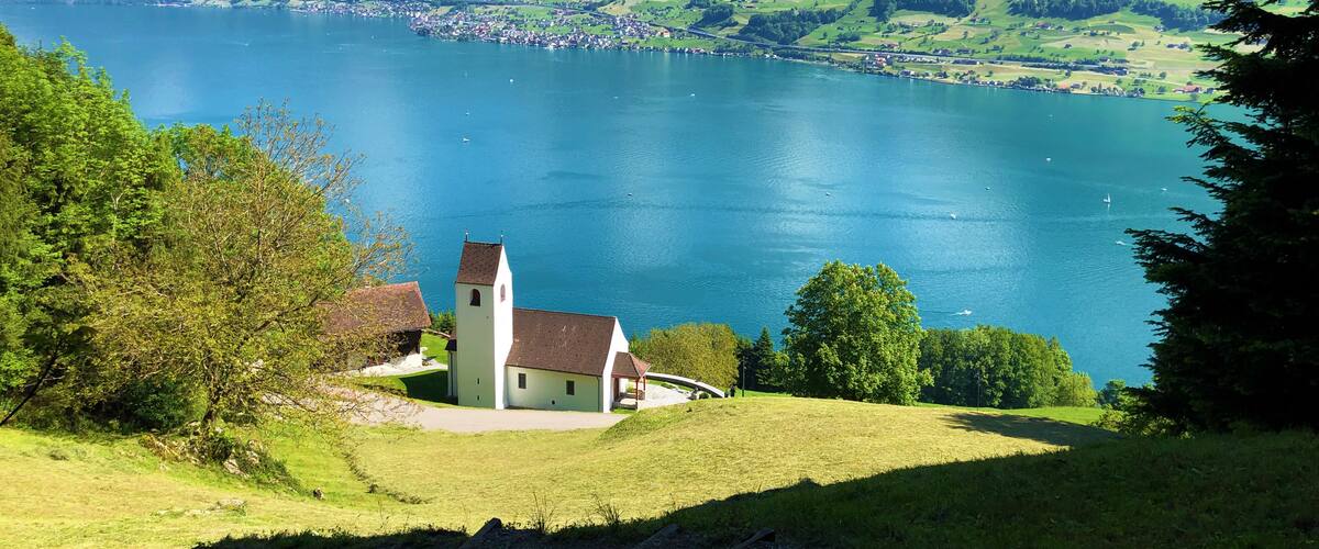 Saint Jost's Chapel or Sankt Jost Kapelle (St. Jost Kapelle), Ennetbürgen (Ennetburgen or Ennetbuergen) - Canton of Nidwalden, Switzerland