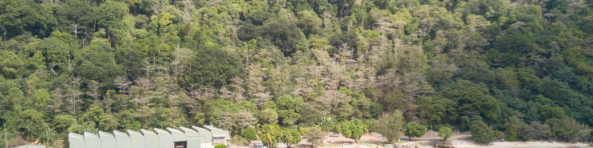 Flying Fish Cove on Christmas Island is also known locally as "The Settlement" and was originally named after British survey-ship Flying-Fish.; Shutterstock ID 682074169; Purchase Order: SP-2617; Orde
