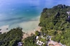 Aerial view of Ao Nam Mao beach in Krabi, Thailand. Tourists can get to Railay beach by ferry from Ao Nam Mao pier. ; Shutterstock ID 442412971
