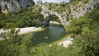 Vallon Pont d'Arc, a natural bridge in the Ardeche France