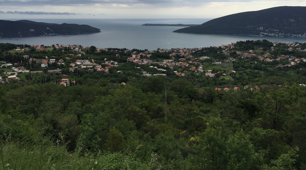 View of Herceg novi... Up in the mountains going into Bosnia.