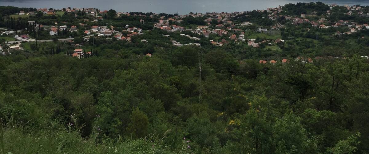 View of Herceg novi... Up in the mountains going into Bosnia.