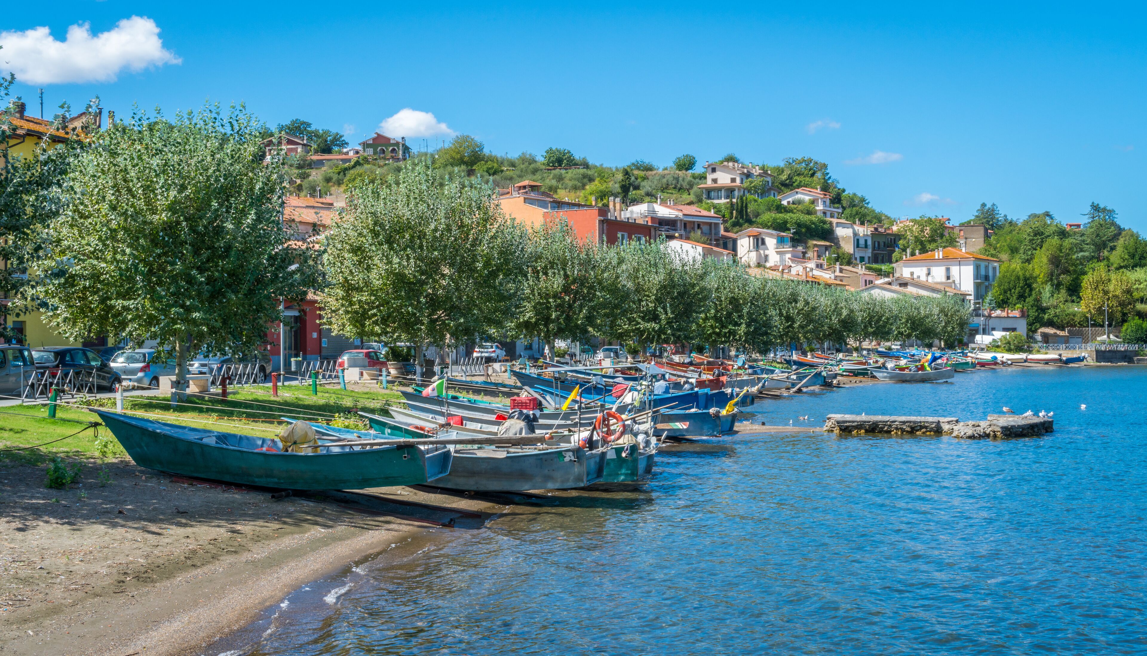 Scenic sight in Marta, on the Bolsena Lake, province of Viterbo, Lazio.