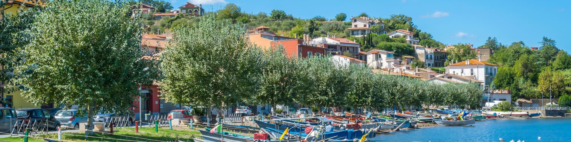 Scenic sight in Marta, on the Bolsena Lake, province of Viterbo, Lazio.