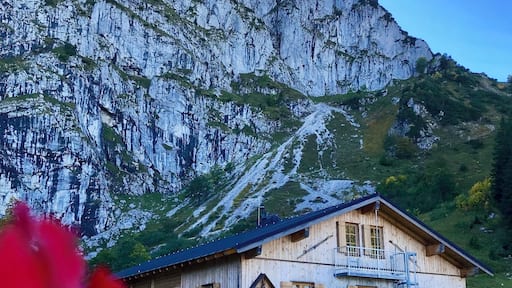 Not a bad place to spend the night after climbing up that massive piece of rock at the background. #outdoors #mountains #hiking