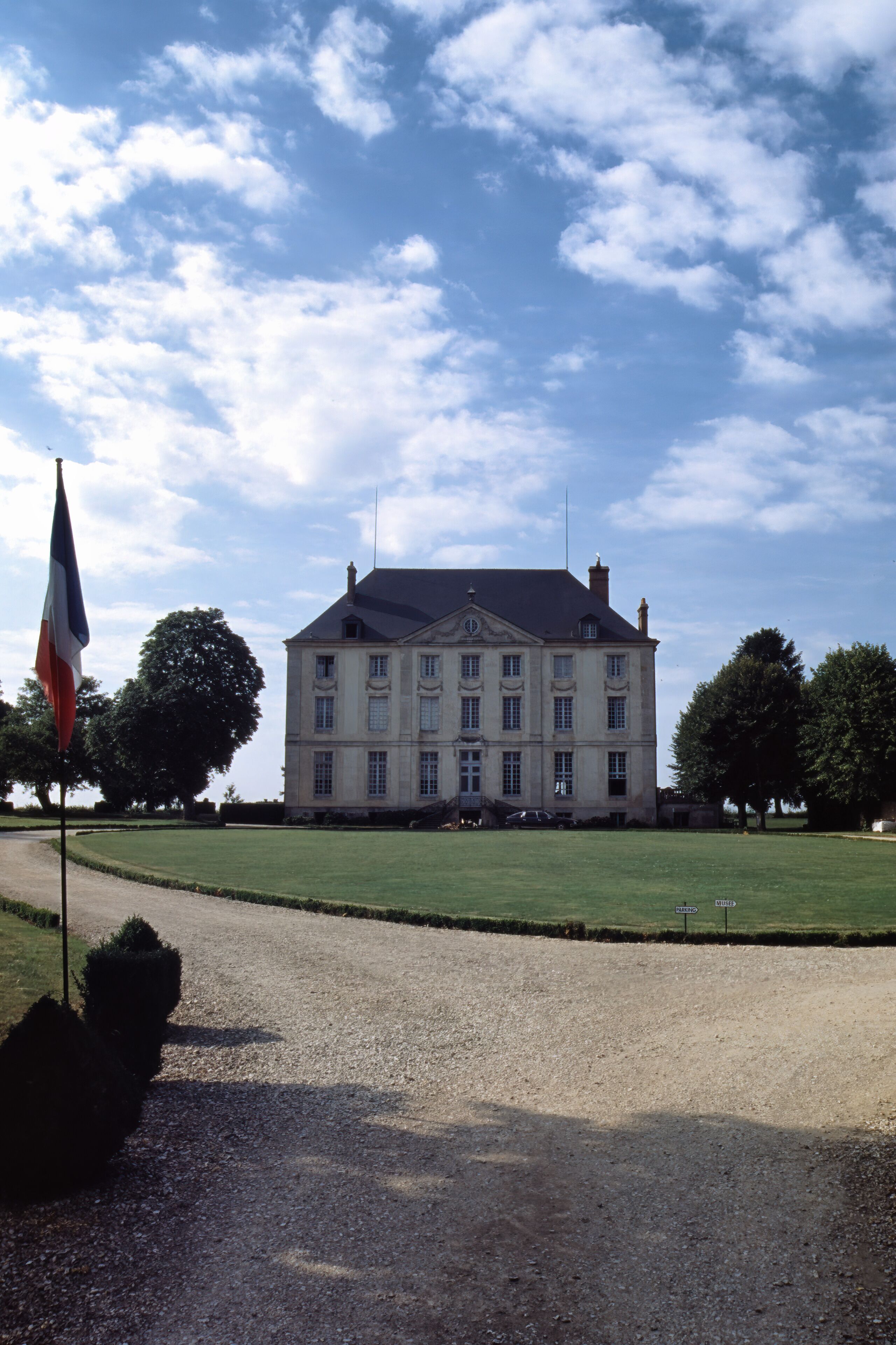The castle of Montjalin, France, hosting the Museum of the Car