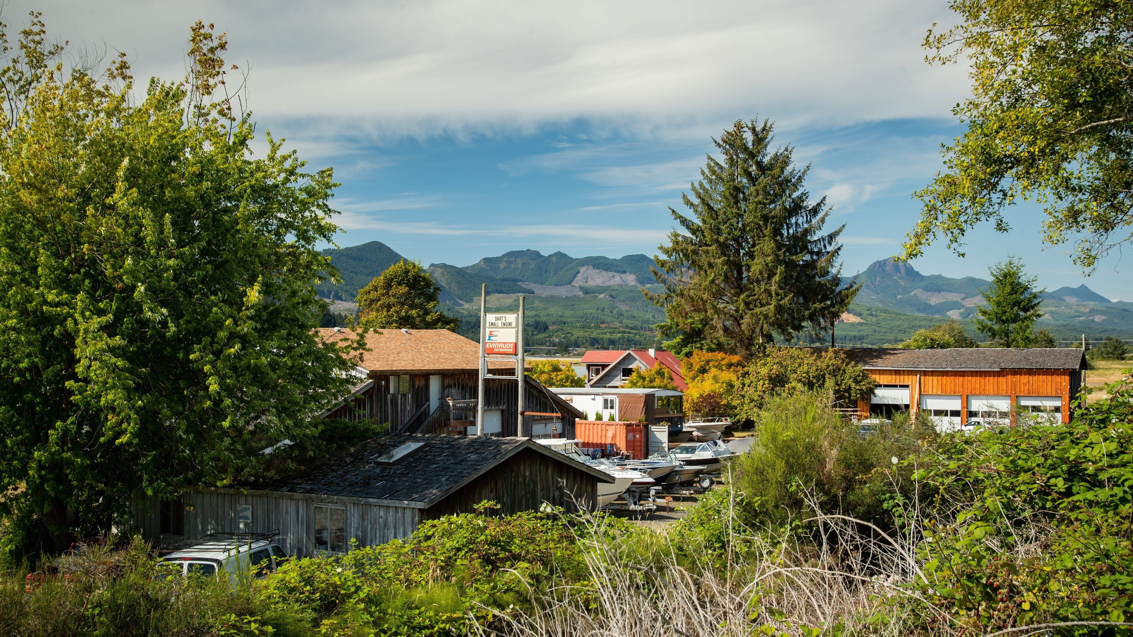 Wheeler showing a small town or village