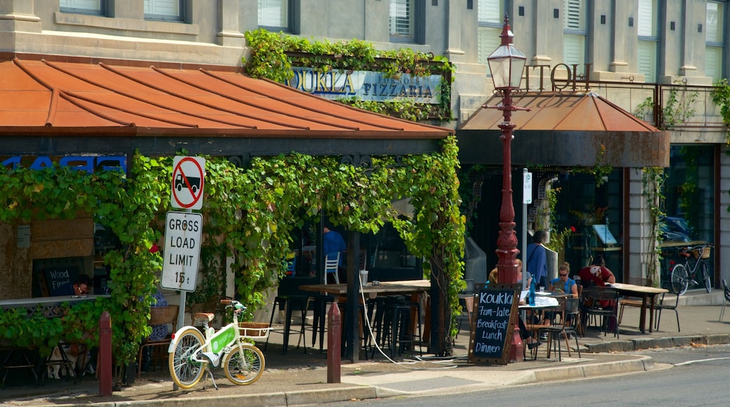 Daylesford mit einem Café-Lifestyle und Straßenszenen
