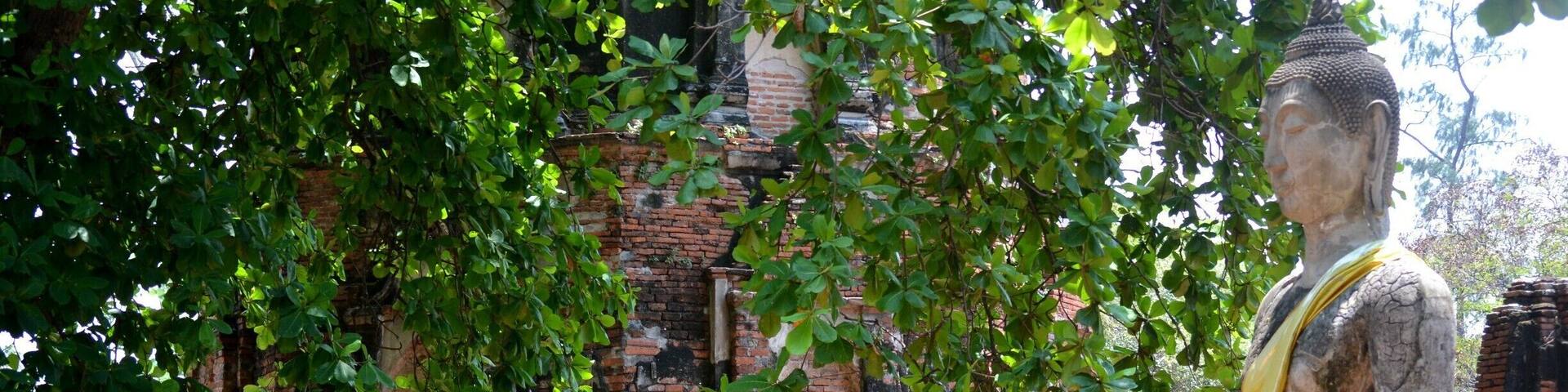 The ancient capital of Siam makes for a wonderful day trip from Bangkok. You can take a train to Ayutthaya and once there, hire a tuk-tuk or rent a bike. There are numerous sights and ancient temples scattered around the area.