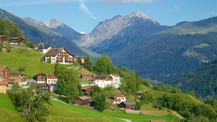 Graubünden showing mountains, tranquil scenes and landscape views