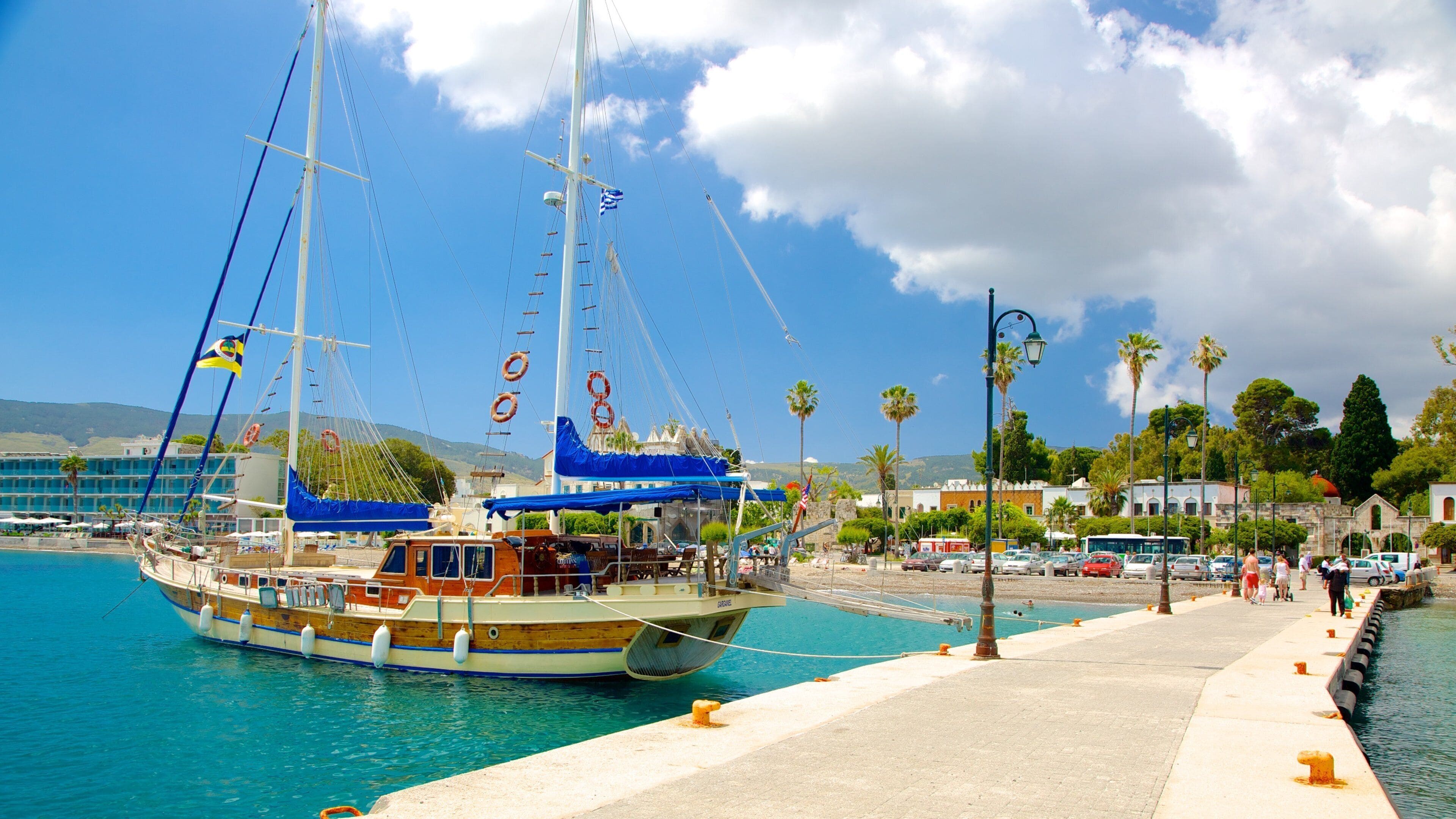 Kos Town featuring a bay or harbor