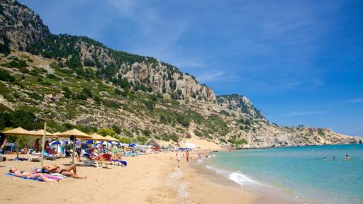 Kolymbia featuring a sandy beach and general coastal views