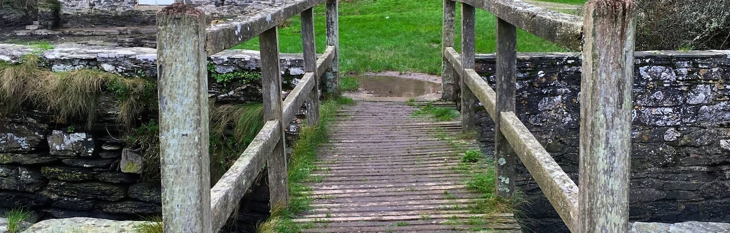 Part of the footpath leading to Polruan. Lovely views of the River Fowey as it flows to the sea.