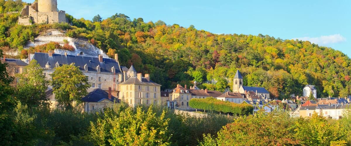 La roche-guyon vue du donjon, val d'Oise