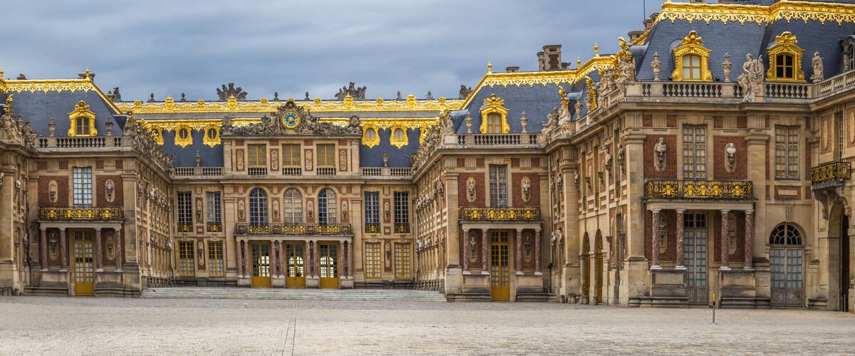The castle of Versailles in Paris in France