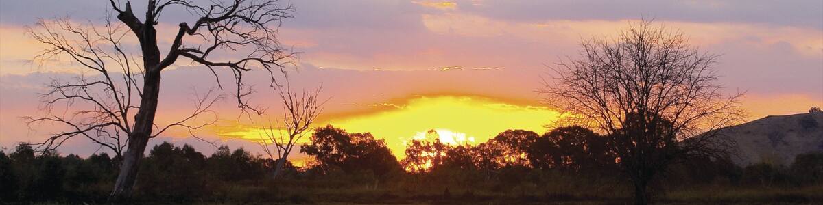 Albury showing a river or creek, a sunset and landscape views