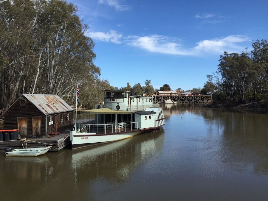 Cruising the Murray River on the PS Emmylou.