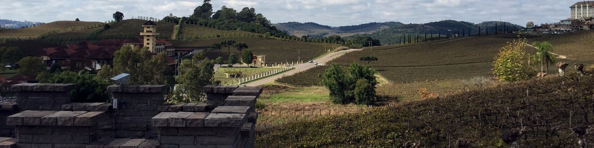 View from the top of the castle at Cave de Pedra.